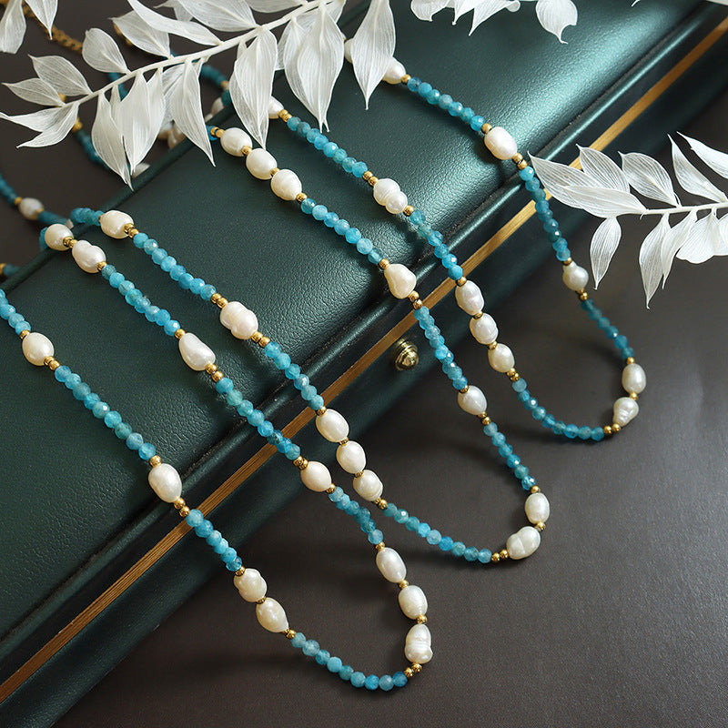 Isla Necklace – Colored Stone & Pearl Beaded Necklace - House Of Jedidiah