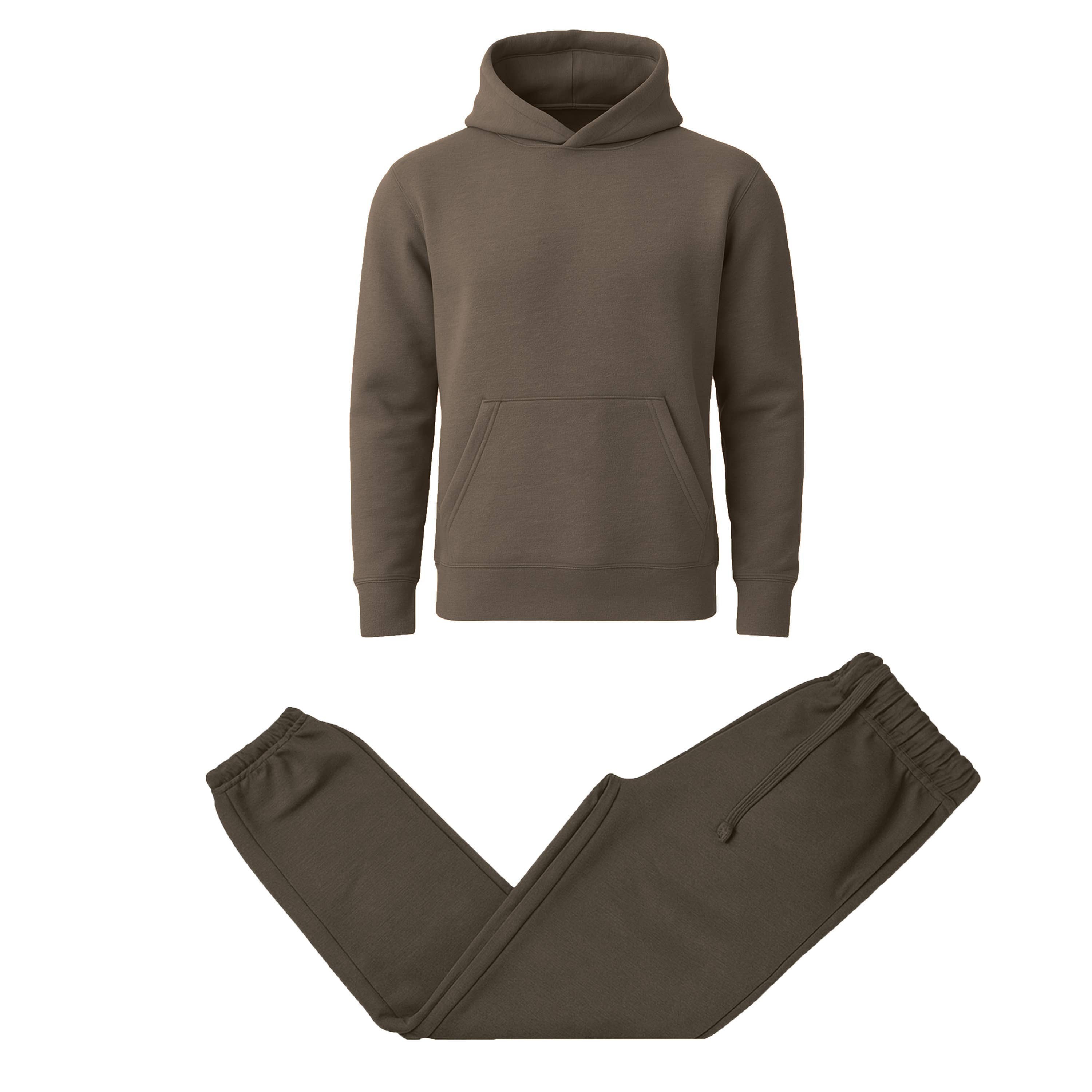 Men's Heavyweight Soft Fleece Pullover Hoodie & Jogger Set