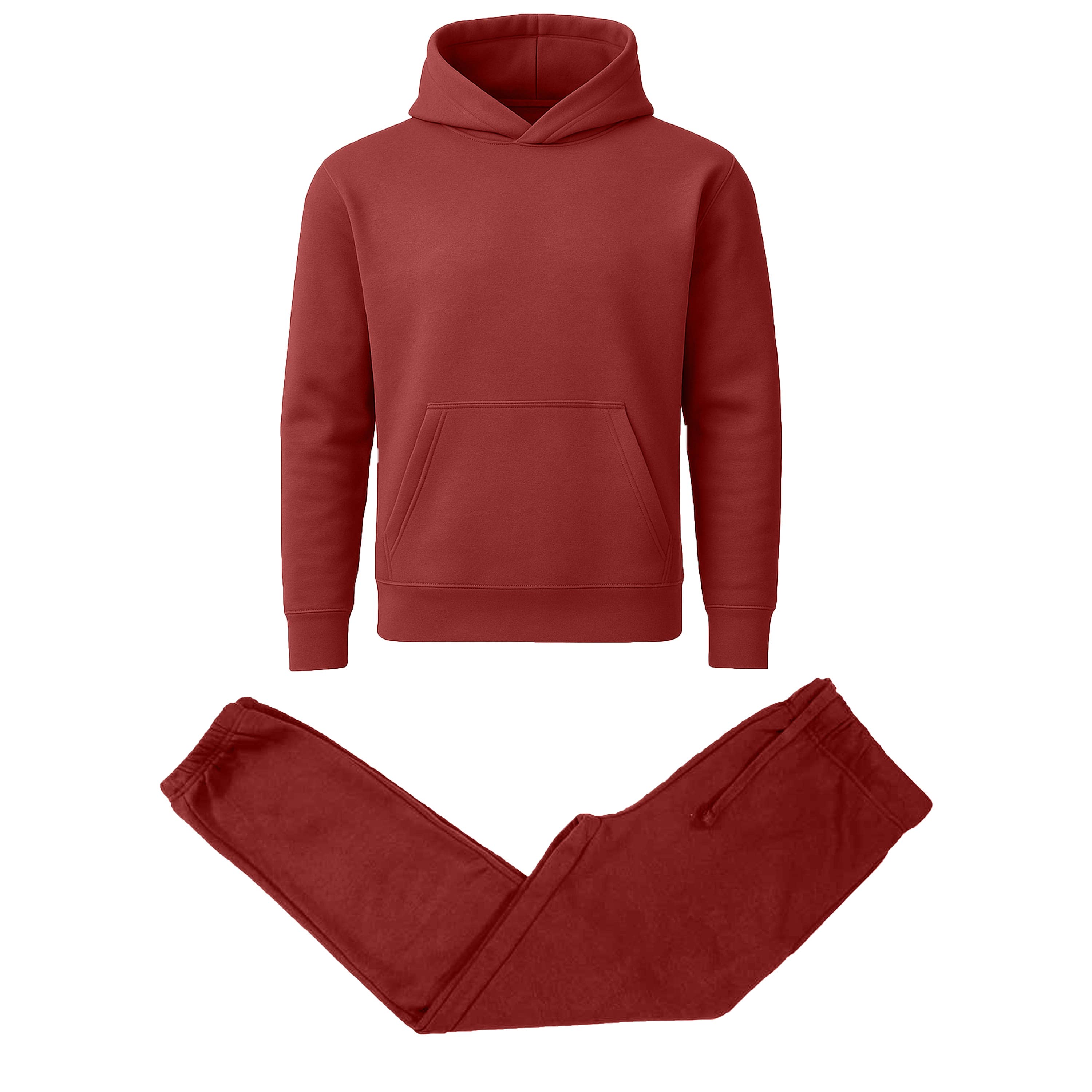 Men's Heavyweight Soft Fleece Pullover Hoodie & Jogger Set