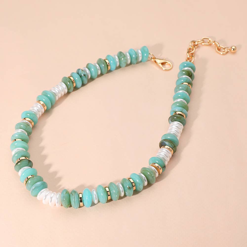 Perla Marmo Necklace - House Of Jedidiah