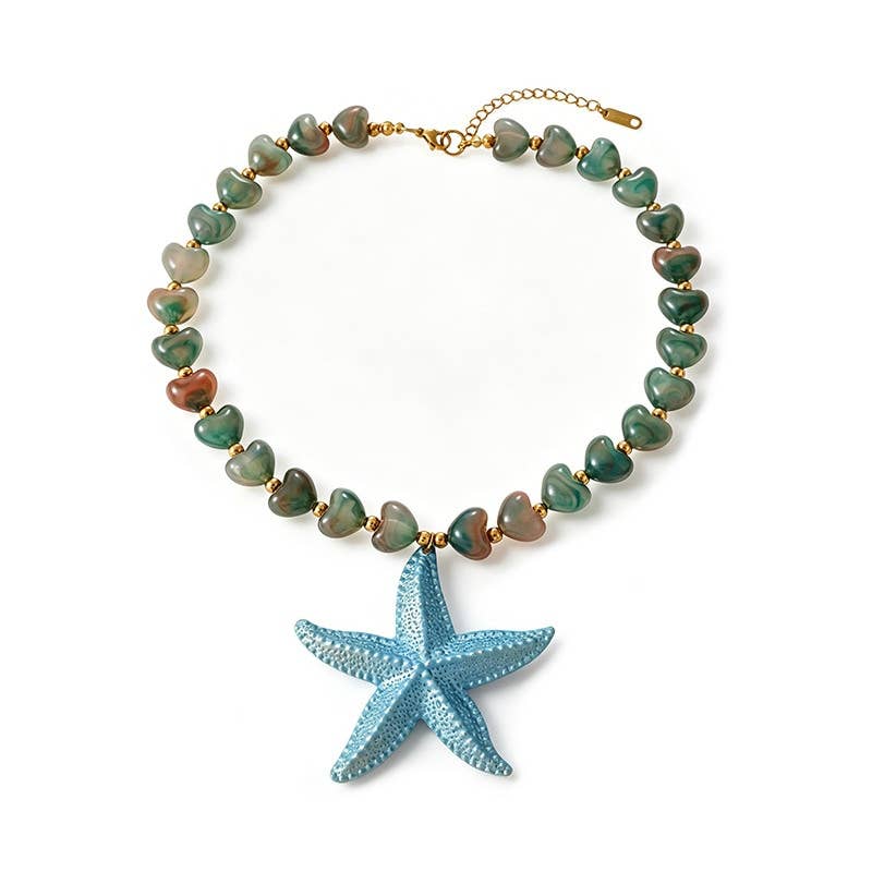 Sea Life Statement Necklace | Coastal Summer Jewelry - House Of Jedidiah