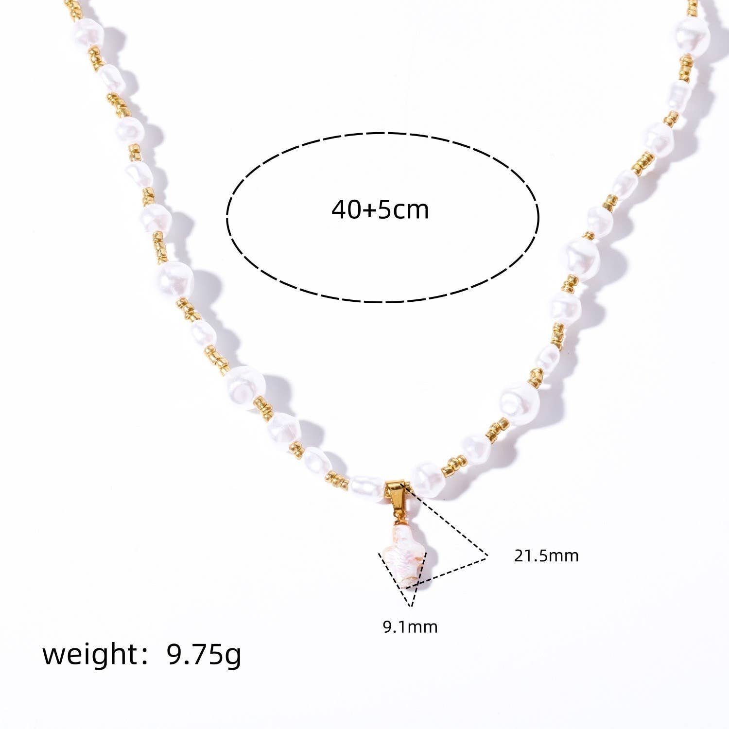 Pearl Cross Necklace | Parisian Luxe Style - House Of Jedidiah