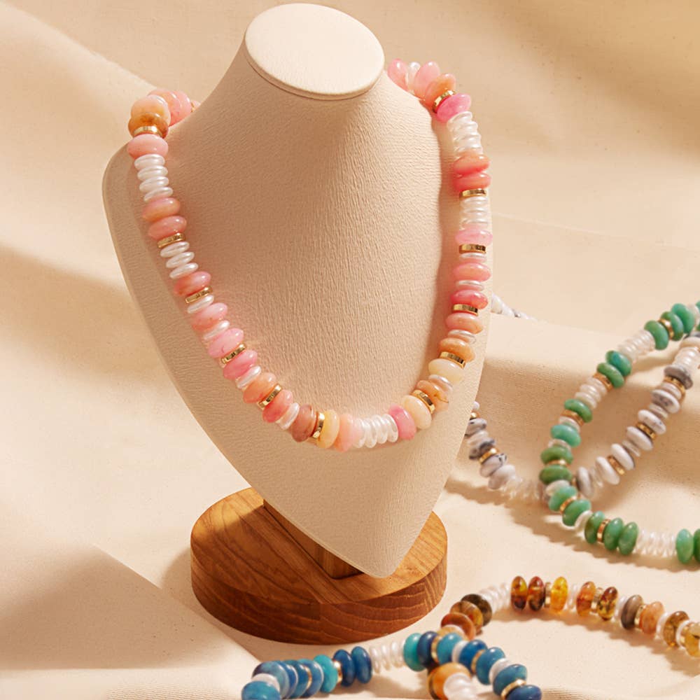 Perla Marmo Necklace - House Of Jedidiah