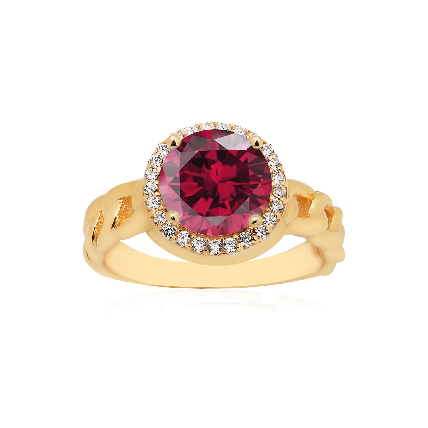 Princess Ruby Ring GOLD/RUBY RED - House Of Jedidiah