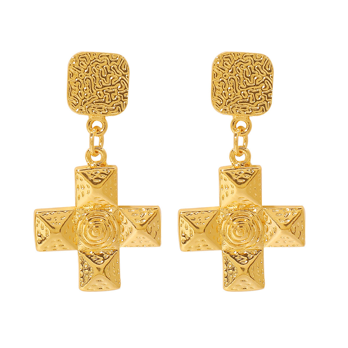 Santorini Cross Earrings - House Of Jedidiah