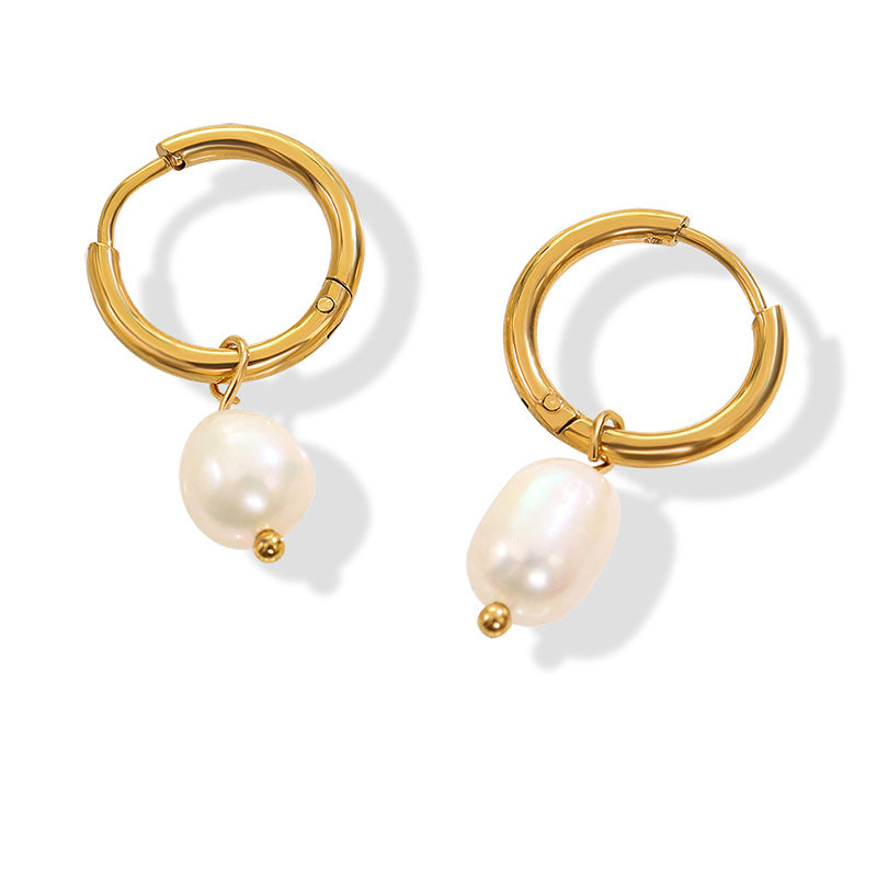 Positano Freshwater Pearl Drop Earrings - House Of Jedidiah
