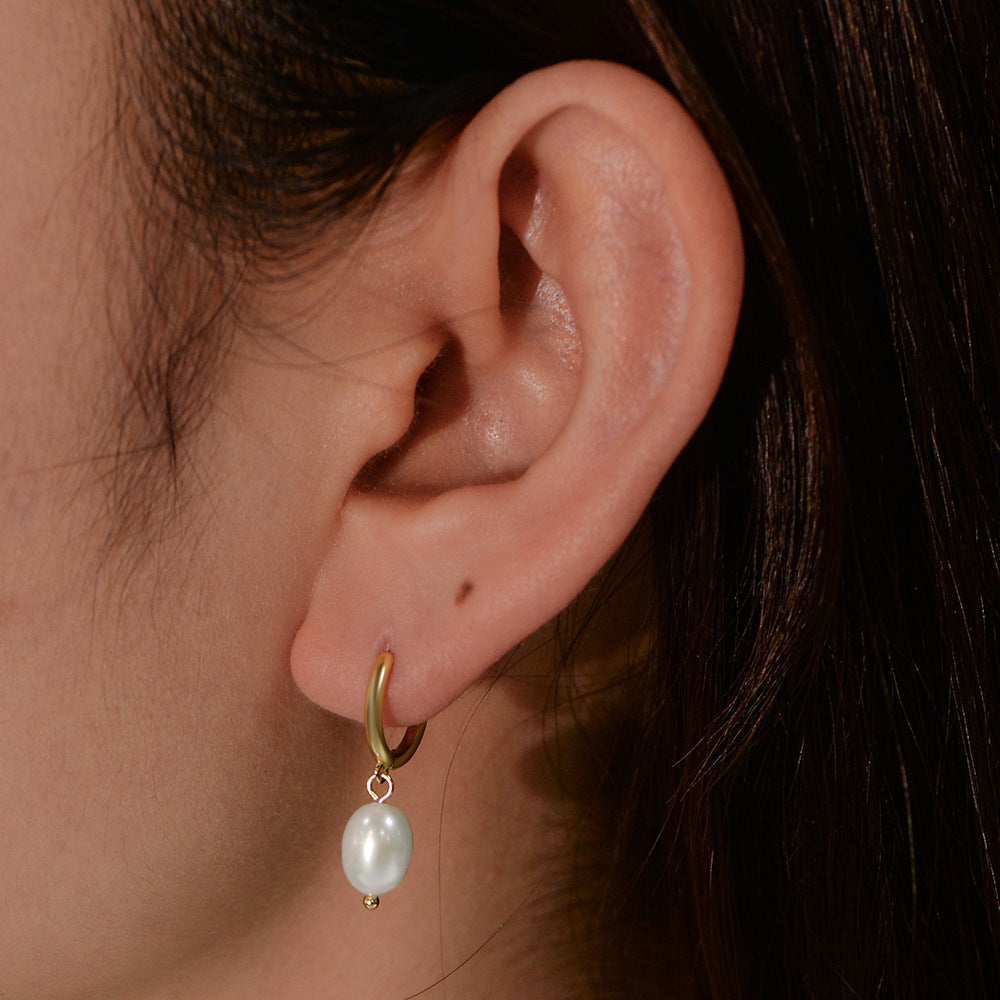 Positano Freshwater Pearl Drop Earrings - House Of Jedidiah