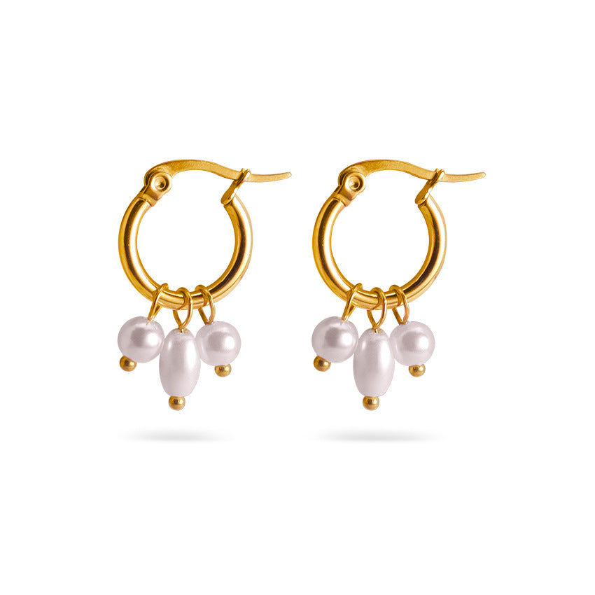 Sorrento Freshwater Pearl Drop Earrings - House Of Jedidiah
