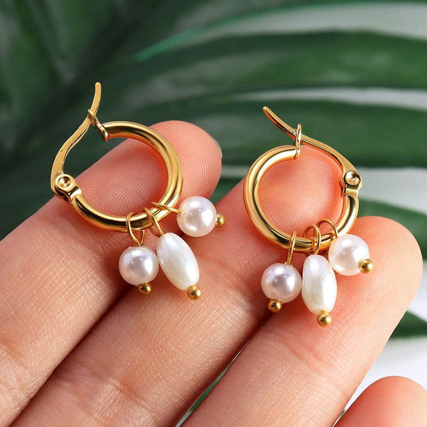 Sorrento Freshwater Pearl Drop Earrings - House Of Jedidiah