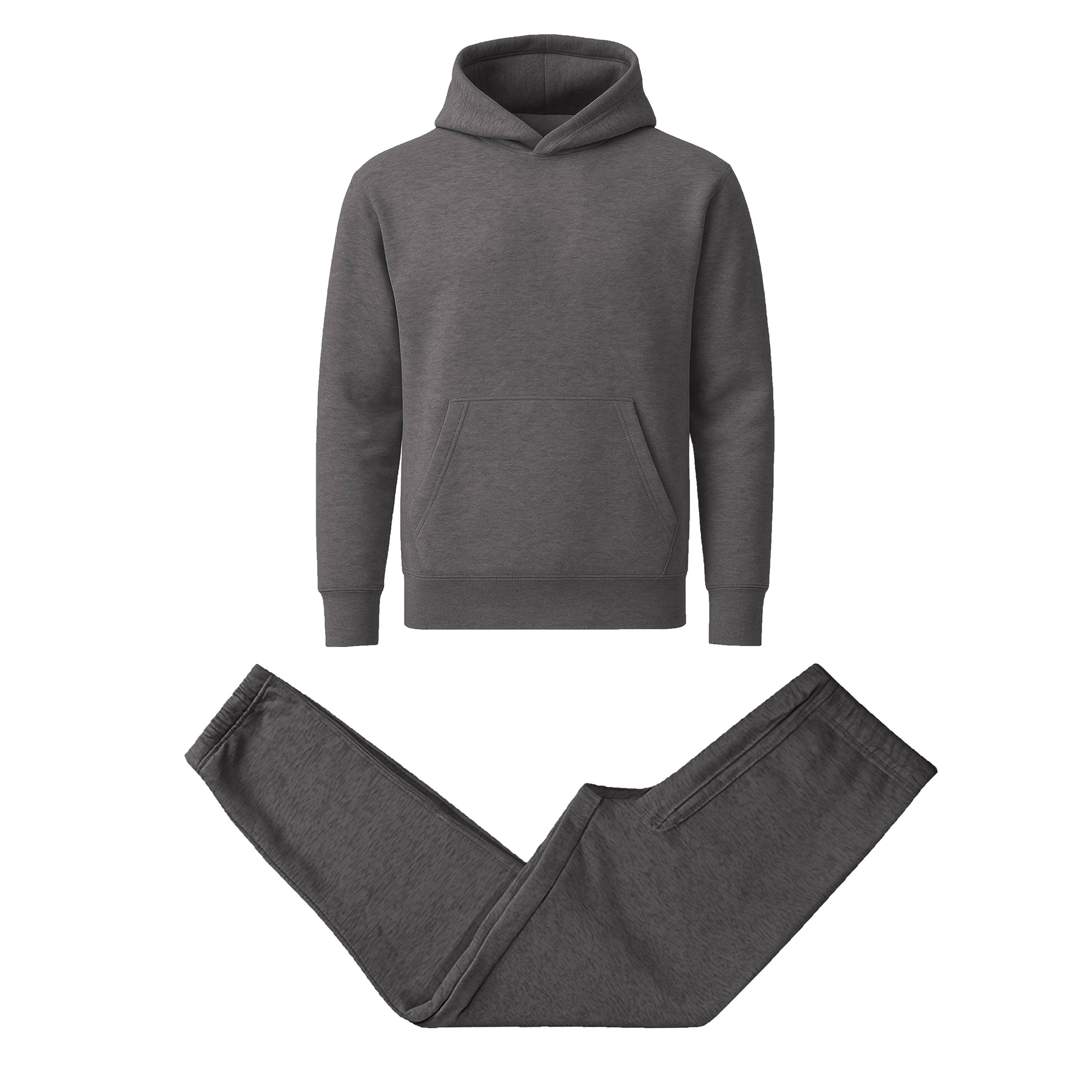 Men's Heavyweight Soft Fleece Pullover Hoodie & Jogger Set