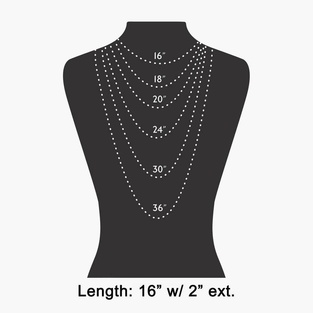 Oval Bezel Cz Snake Chain Necklace - House Of Jedidiah