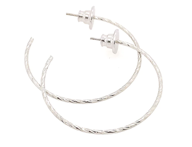 Samba Hoops SILVER 1.5 inches - House Of Jedidiah