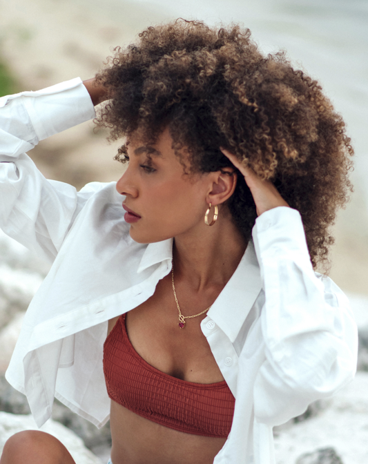 Rio Mini Hoops Gold 1.34 inches - House Of Jedidiah