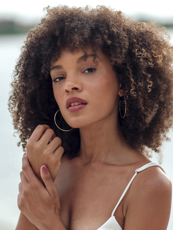 Samba Diamond cut Gold Plated Hoops 1.5 inches - House Of Jedidiah