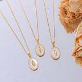 Tulipe Necklace – White Mother-of-Pearl Tulip Pendant