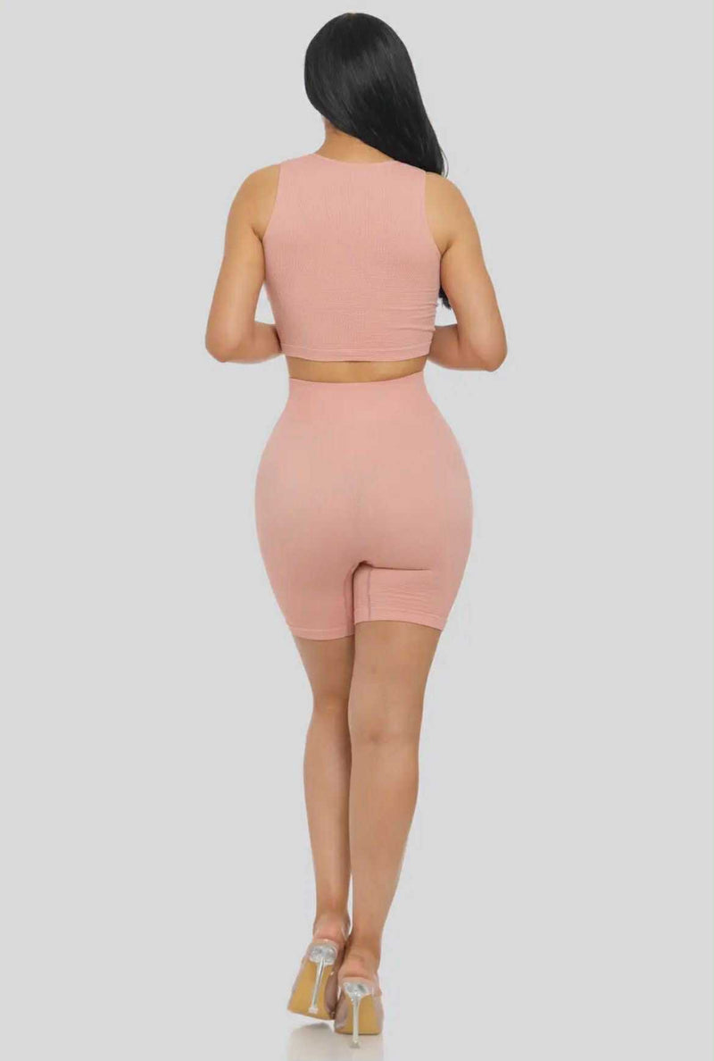 2PCS Thermal Tank Top and High waist Legging Yoga Wear Set - House Of Jedidiah