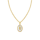 Tulipe Necklace – White Mother-of-Pearl Tulip Pendant