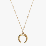 Lunair Crescent Pendant Necklace