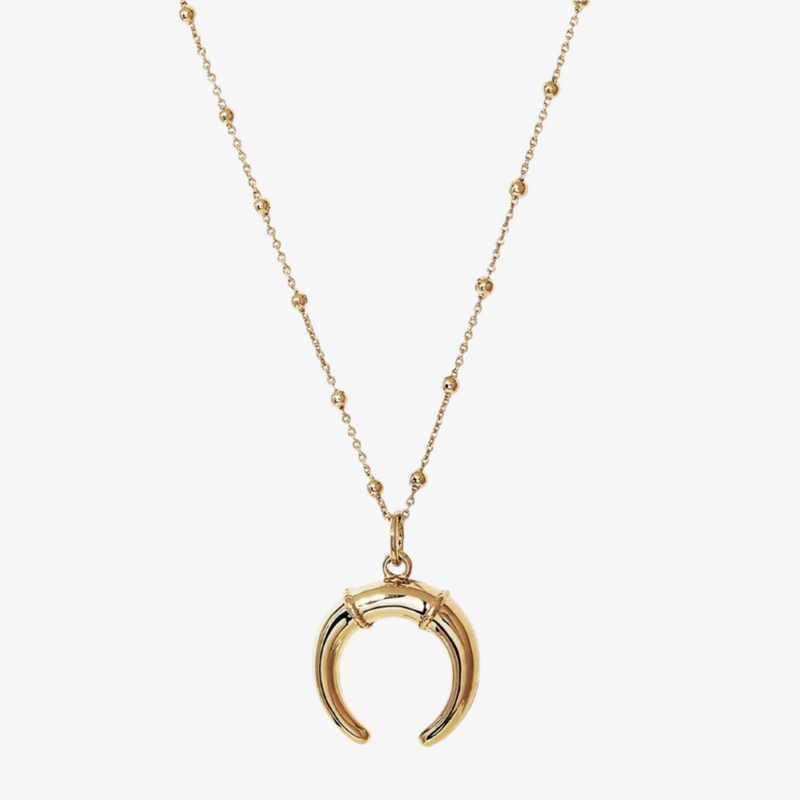 Lunair Crescent Pendant Necklace