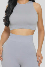 2PCS Thermal Tank Top and High waist Legging Yoga Wear Set - House Of Jedidiah
