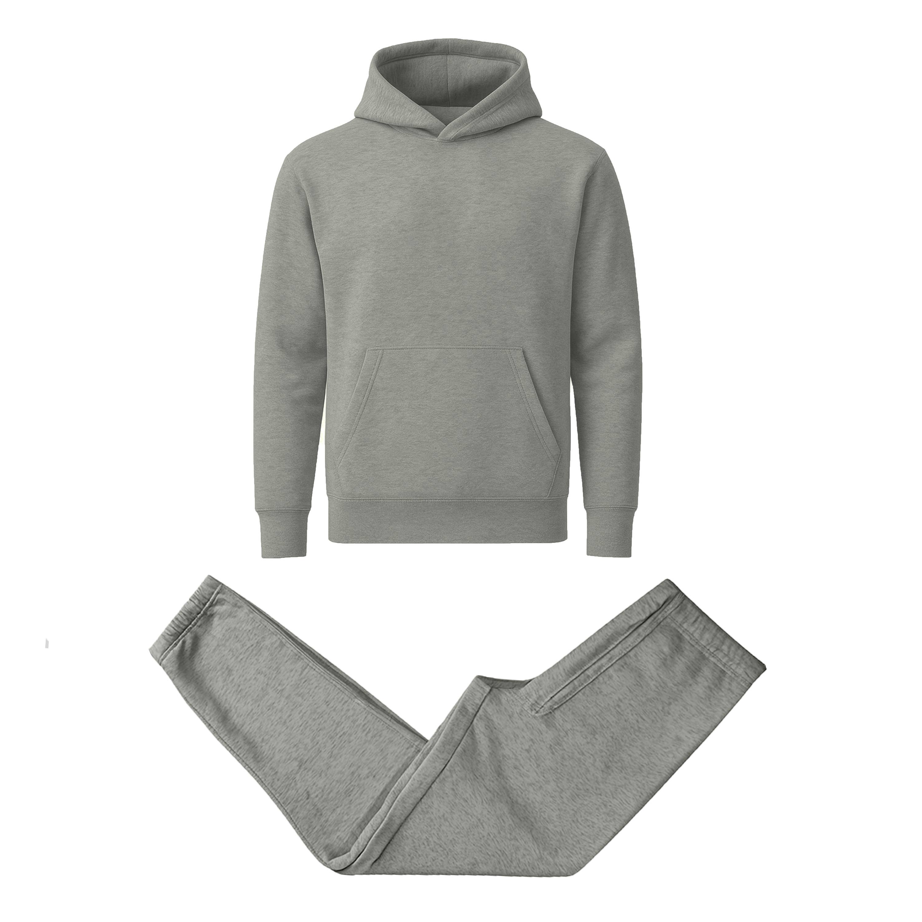 Men's Heavyweight Soft Fleece Pullover Hoodie & Jogger Set