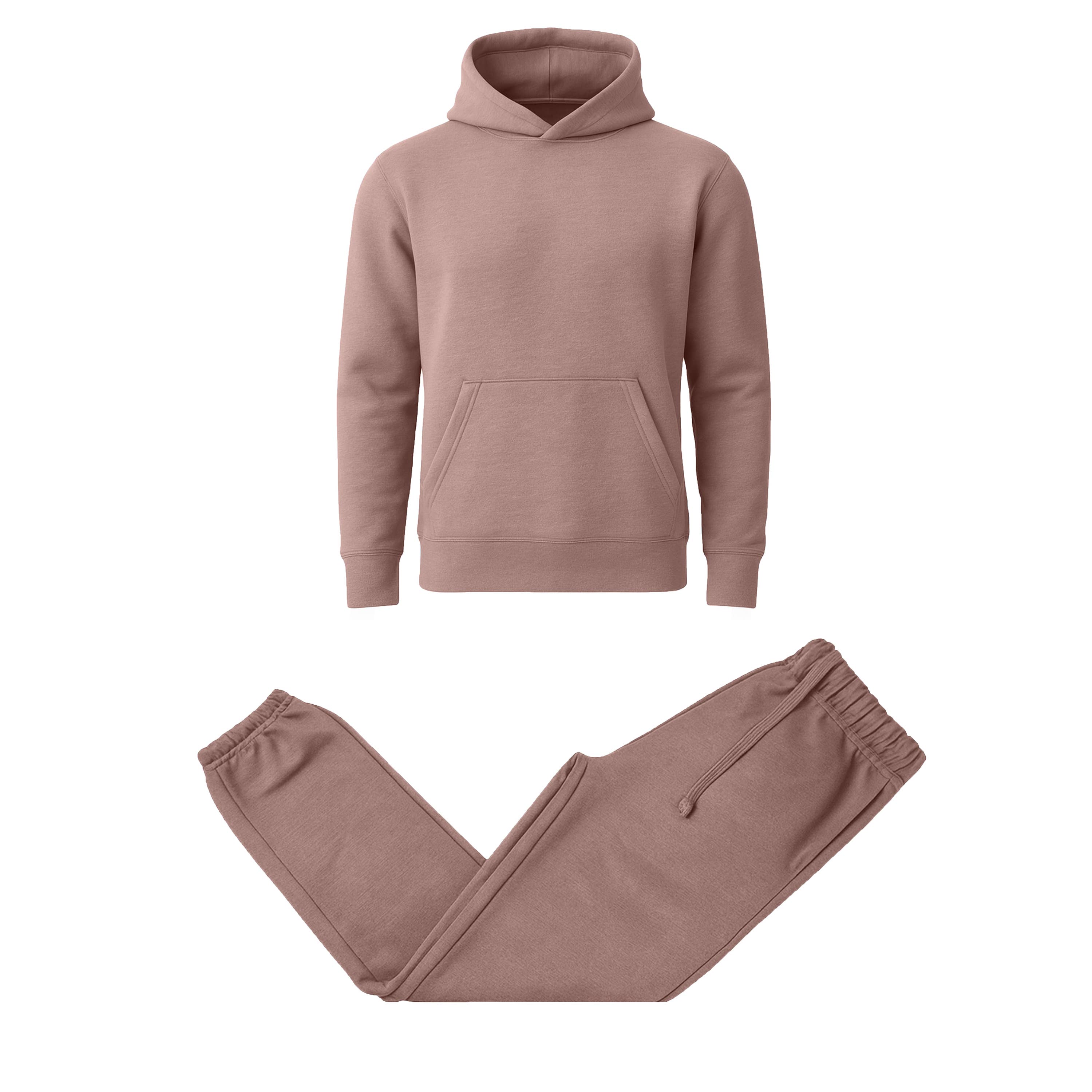 Men's Heavyweight Soft Fleece Pullover Hoodie & Jogger Set