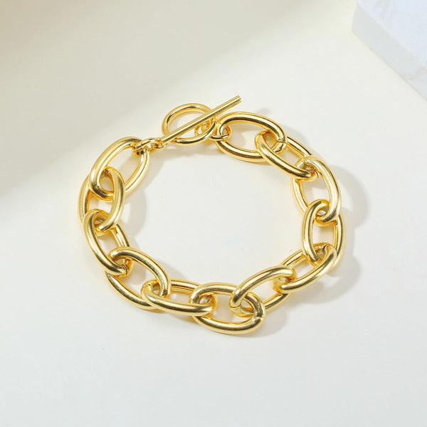Siena Brass Chain Bracelet