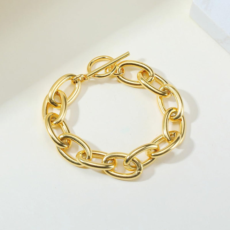 Siena Brass Chain Bracelet - House Of Jedidiah