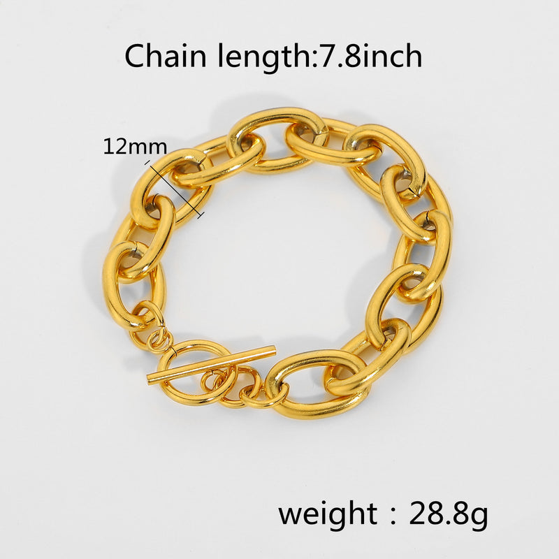 Siena Brass Chain Bracelet - House Of Jedidiah