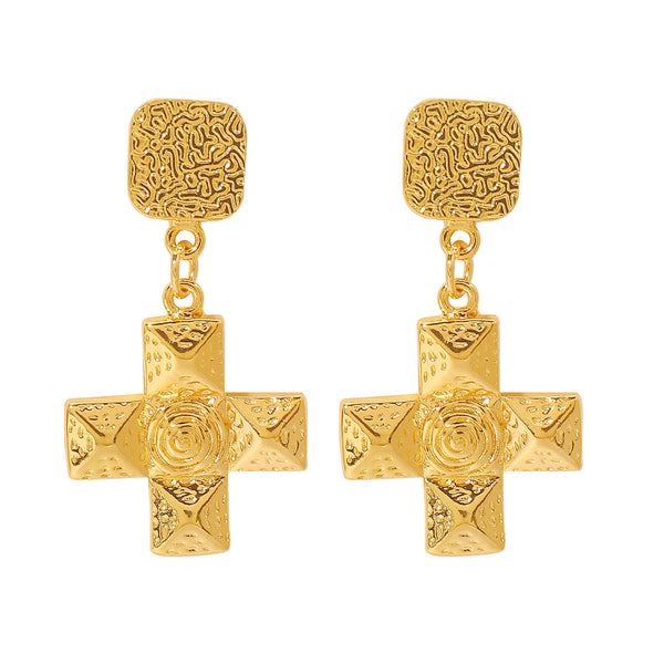 Santorini Cross Earrings
