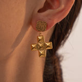 Santorini Cross Earrings
