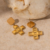 Santorini Cross Earrings