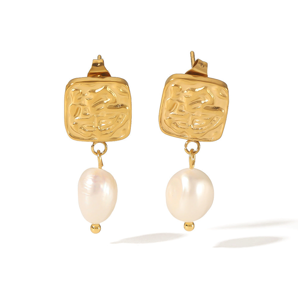Amalfi Freshwater Pearl Drop Earrings - House Of Jedidiah