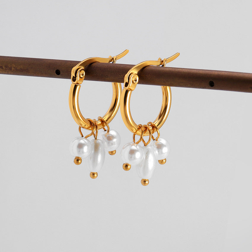 Sorrento Freshwater Pearl Drop Earrings - House Of Jedidiah