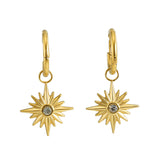 Verona Hexa Star Hoop Earrings - House Of Jedidiah