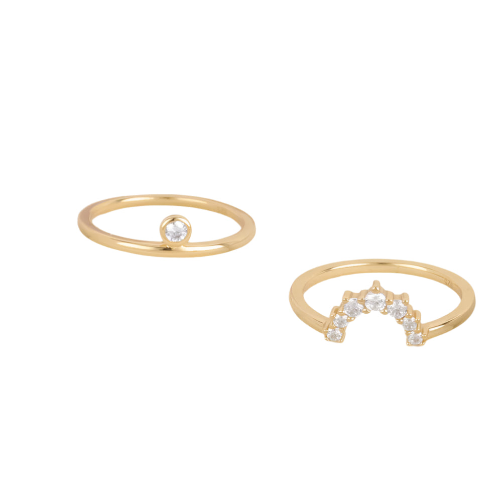 Royal 2 PC Ring GOLD - House Of Jedidiah