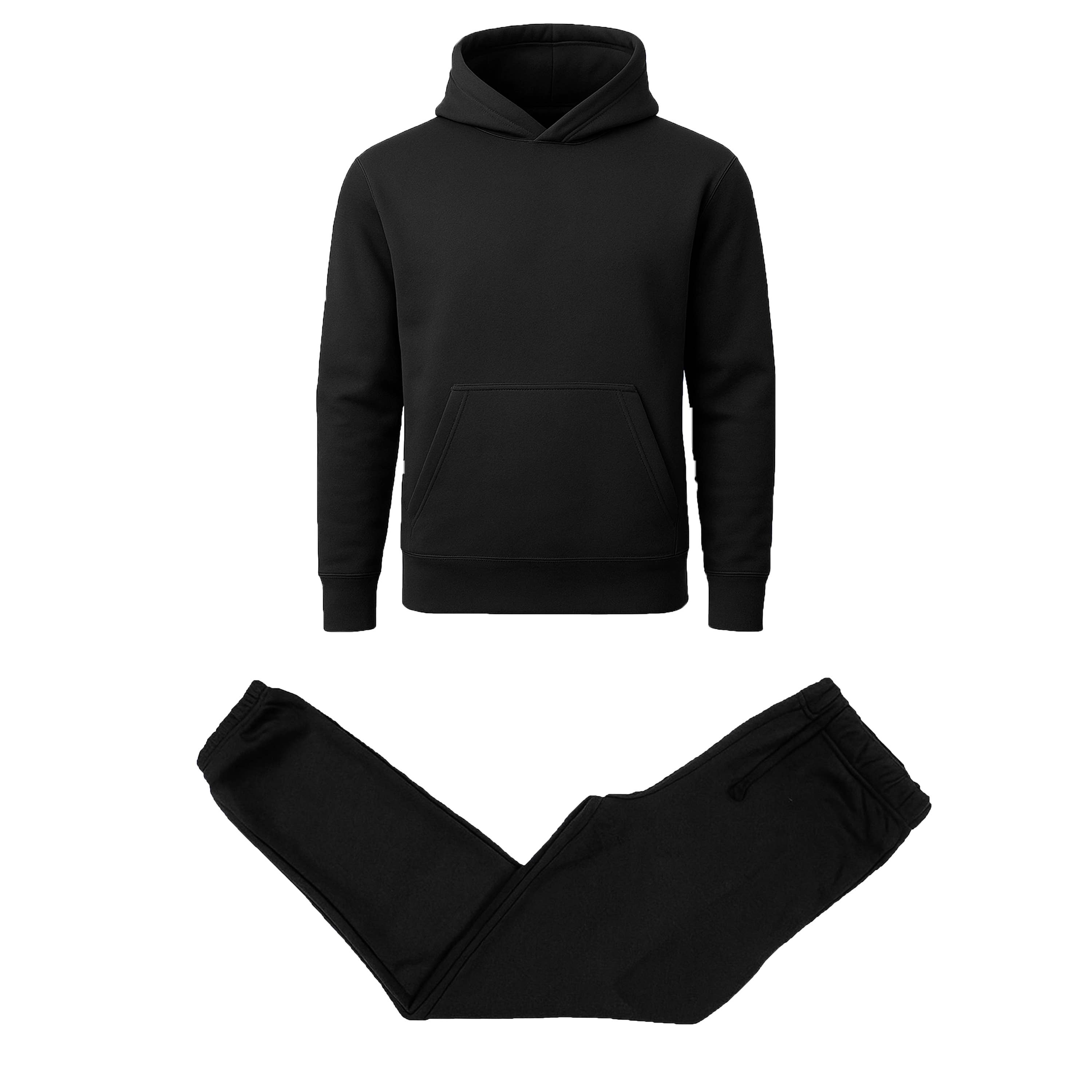 Men's Heavyweight Soft Fleece Pullover Hoodie & Jogger Set