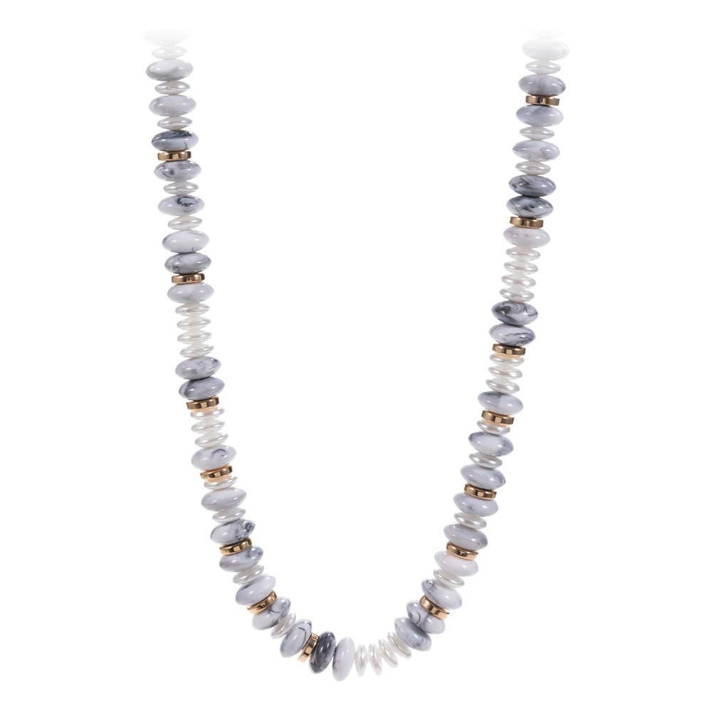 Perla Marmo Necklace - House Of Jedidiah