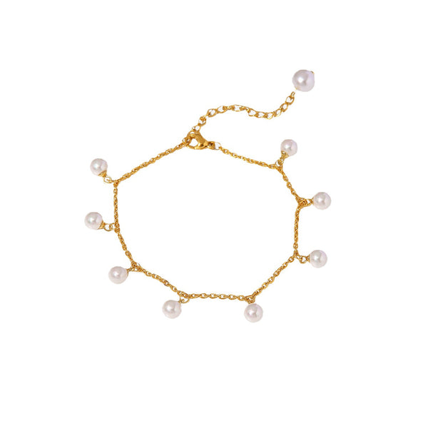 The Pearl Wave Anklet