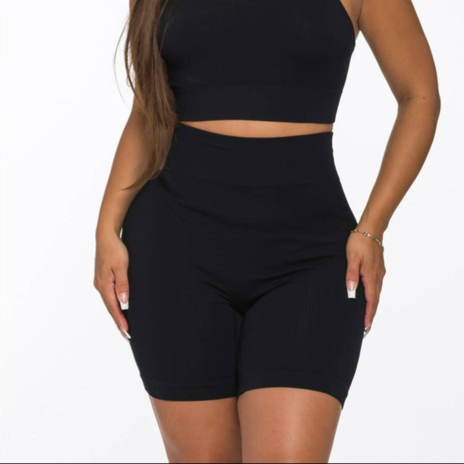 2PCS Thermal Tank Top and High waist Legging Yoga Wear Set - House Of Jedidiah