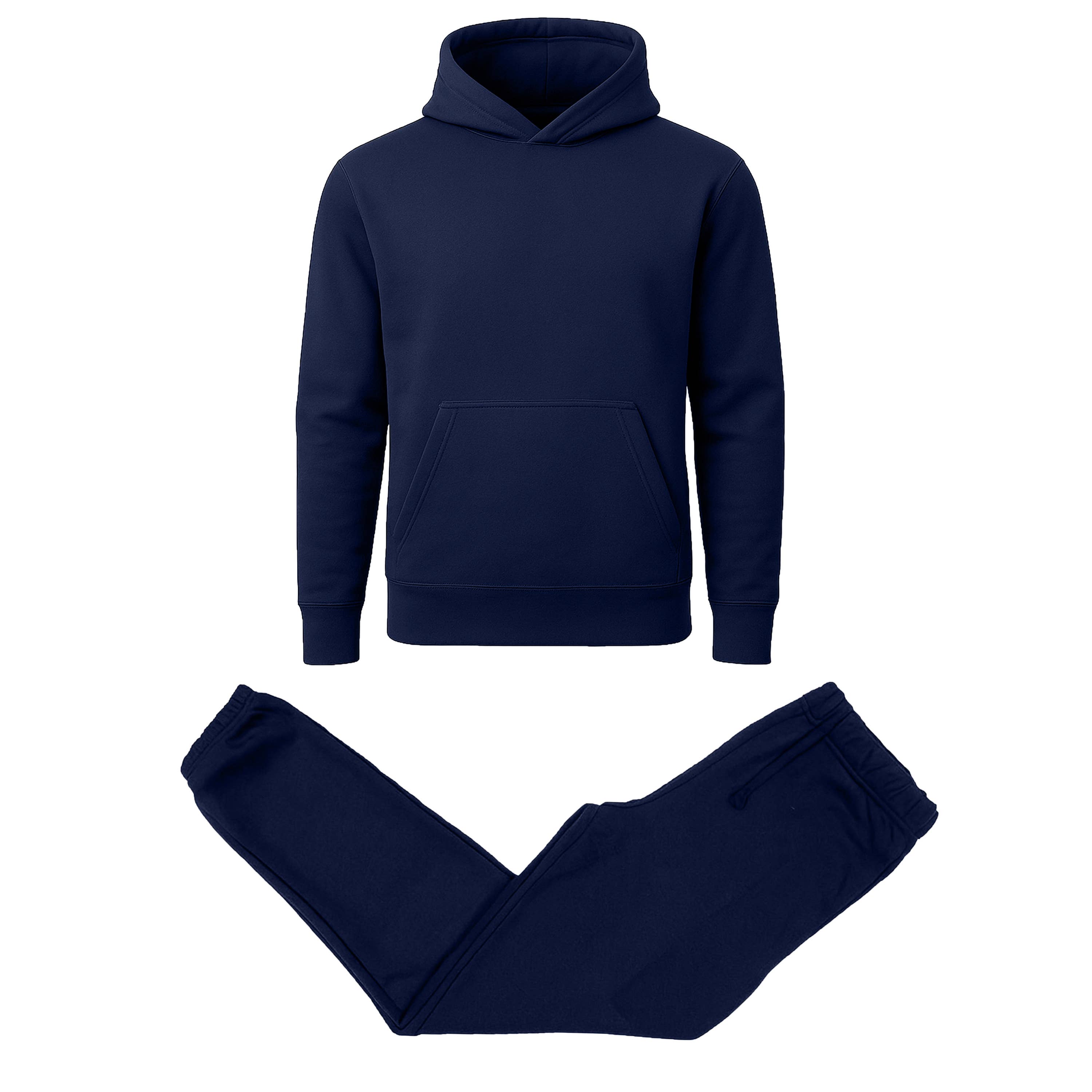 Men's Heavyweight Soft Fleece Pullover Hoodie & Jogger Set