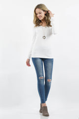 ',...Microfiber Long Sleeve V-neck Tee - House Of Jedidiah
