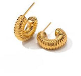 Golden Twirl Earrings