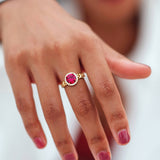 Princess Ruby Ring GOLD/RUBY RED - House Of Jedidiah